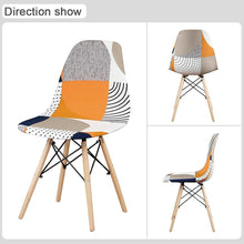 Load image into Gallery viewer, Avangarde Style  Printed Seat Cover For Shell Chair Armless Shell Chair Cover Banquet Home Slipcover Elastic Removable Stretch High Back For Sofa Armchairs
