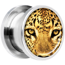 Load image into Gallery viewer, Full Color Leopard Eyes Steel Screw Fit Plug Set 1/2
