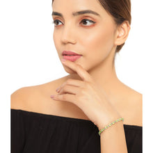 Load image into Gallery viewer, 8.61 Carat Genuine Peridot .925 Sterling Silver Bracelet
