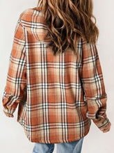 Load image into Gallery viewer, Plaid Snap Down Plush Hooded Jacket Soft &amp; Warm Women Outerwear Cozy And Comfortable Jacket
