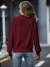 Load image into Gallery viewer, Simple White Zip Up Collared Neck Raglan Sleeve Jacket Comfortable Versatile Casual Women Wear
