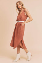 Load image into Gallery viewer, Round Neck Midi Tank Dress with Pockets Casual, Comfortable &amp; Functional for Everyday Wear
