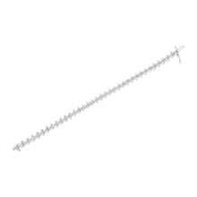 将图片加载到图库查看器，.925 Sterling Silver 1 cttw Prong-Set Diamond Link Bracelet (I-J, I1-I2) - 7.25"
