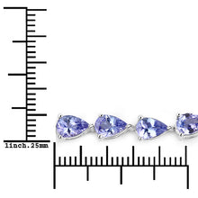Load image into Gallery viewer, 9.25 Carat Genuine Tanzanite .925 Sterling Silver Bracelet
