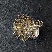 Load image into Gallery viewer, Diamond Cut Bead Links Pendant Chain in 14k Two Tone Gold (3.5mm)
