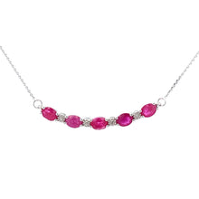 Load image into Gallery viewer, .73ct Ruby Diamond Fashion Pendants 10KT White Gold
