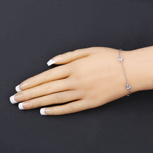 Load image into Gallery viewer, 1.80 Carat Genuine Blue Topaz .925 Sterling Silver Bracelet
