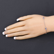 Load image into Gallery viewer, 1.65 Carat Genuine Tanzanite .925 Sterling Silver Bracelet
