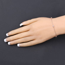 Load image into Gallery viewer, 0.45 Carat Genuine Morganite .925 Sterling Silver Bracelet
