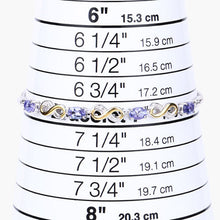 将图片加载到图库查看器，1.79 Carat Genuine Tanzanite and White Topaz .925 Sterling Silver Bracelet
