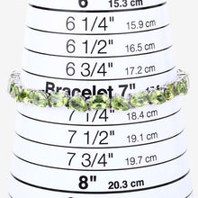 Load image into Gallery viewer, 21.37 Carat Genuine Peridot .925 Sterling Silver Bracelet
