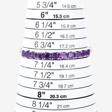 Load image into Gallery viewer, 6.05 Carat Genuine Amethyst .925 Sterling Silver Bracelet
