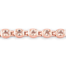 Load image into Gallery viewer, 1.35 Carat Genuine Morganite .925 Sterling Silver Bracelet
