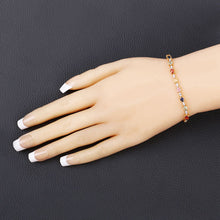 将图片加载到图库查看器，1.83 Carat Genuine Multi Sapphire .925 Sterling Silver Bracelet
