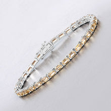 Load image into Gallery viewer, 12.80 Carat Genuine Citrine .925 Sterling Silver Bracelet
