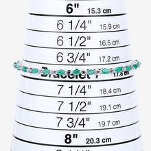 Load image into Gallery viewer, 3.24 Carat Genuine Zambian Emerald .925 Sterling Silver Bracelet
