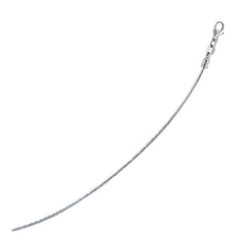 Load image into Gallery viewer, 14k White Gold Necklace in a Round Omega Chain Style
