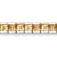 Load image into Gallery viewer, 8.25 Carat Genuine Citrine .925 Sterling Silver Bracelet
