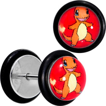Load image into Gallery viewer, Officially Licensed Pokemon Gotta Catch Charmander Cheater Plug Set
