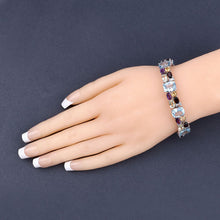 Load image into Gallery viewer, 51.36 Carat Genuine Multi Stones .925 Sterling Silver Bracelet

