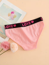 Load image into Gallery viewer, Soft Touch 6-Pack Seamless Bikini Briefs for Women – Colorful Drop Waist Cotton Panties with Stretch Fit &amp; Alphabet Print – Women's Everyday Lingerie &amp; Underwear Essentials for Summer
