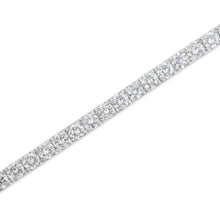 Load image into Gallery viewer, IGI Certified 5.0 Cttw Cut Diamond 14K White Gold Classic 7â€ Tennis Bracelet (H-I Color, I1-I2 Clarity)

