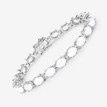 Load image into Gallery viewer, 10.26 Carat Genuine Opal .925 Sterling Silver Bracelet
