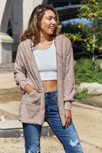 将图片加载到图库查看器，Women Full Size Teddy Hooded Jacket with Pockets Cozy Casual Jacket Comfortable Women Jacket

