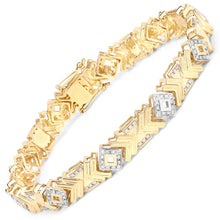 Load image into Gallery viewer, 0.98 Carat Genuine White Diamond .925 Sterling Silver Bracelet
