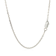 将图片加载到图库查看器，Sterling Silver Rhodium Plated Cable Chain 1.5mm
