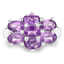 Load image into Gallery viewer, 3.01 Carat Genuine  Amethyst .925 Sterling Silver Ring
