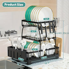 将图片加载到图库查看器，Black Metal Dish Rack – 2-Layer / 3-Layer
