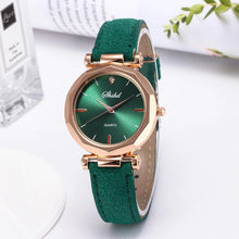 将图片加载到图库查看器，Women Watch Rhinestone Fashion Exquisite Women Leather Casual Watch Luxury Analog Quartz Crystal Wristwatch Bracelet Watch For Women and Girls
