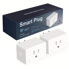 Load image into Gallery viewer, 2-Pack: WiFi Smart Plug – 15A, Timer &amp; App Control, Works with Alexa &amp; Google Home
