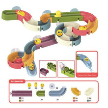 Load image into Gallery viewer, Baby Bath Toys DIY Marble Race Run Assembling Track
