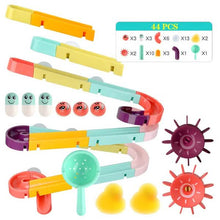 Load image into Gallery viewer, Baby Bath Toys DIY Marble Race Run Assembling Track
