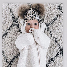 Load image into Gallery viewer, Baby Cotton Hat  Autumn Winter Children Scarf Hat Sets  Bowknot Ear Baby Girl Boy Warm Beanies Cap Neck Warmer Scarf Fleece Balaclava Hood Ski Mask Cold Weather Face Mask Neck Warmer Winter Nose Warmer
