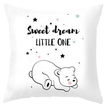 Load image into Gallery viewer, Baby Cushion Whale Print Kids Decoration Cute Rabbit Bear Eyelashes Love Decorative Bunny Pillow Case Cute Animal Little White Rabbits Pillows For Home  45x45CM
