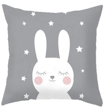 Load image into Gallery viewer, Baby Cushion Whale Print Kids Decoration Cute Rabbit Bear Eyelashes Love Decorative Bunny Pillow Case Cute Animal Little White Rabbits Pillows For Home  45x45CM
