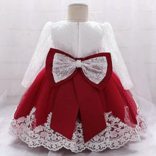 Load image into Gallery viewer, Baby Girls' Basic Christening Floral Dress

