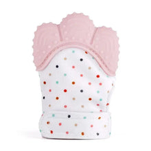 将图片加载到图库查看器，Baby Silicone Mitts Teething Mitten Glove Sound Teether Newborn Chewable Nursing Mittens Teether Natural Stop Sucking Thumb Toy
