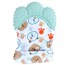 将图片加载到图库查看器，Baby Silicone Mitts Teething Mitten Glove Sound Teether Newborn Chewable Nursing Mittens Teether Natural Stop Sucking Thumb Toy
