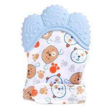 将图片加载到图库查看器，Baby Silicone Mitts Teething Mitten Glove Sound Teether Newborn Chewable Nursing Mittens Teether Natural Stop Sucking Thumb Toy
