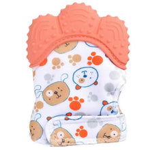 将图片加载到图库查看器，Baby Silicone Mitts Teething Mitten Glove Sound Teether Newborn Chewable Nursing Mittens Teether Natural Stop Sucking Thumb Toy
