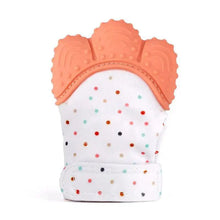 将图片加载到图库查看器，Baby Silicone Mitts Teething Mitten Glove Sound Teether Newborn Chewable Nursing Mittens Teether Natural Stop Sucking Thumb Toy
