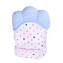 将图片加载到图库查看器，Baby Silicone Mitts Teething Mitten Glove Sound Teether Newborn Chewable Nursing Mittens Teether Natural Stop Sucking Thumb Toy
