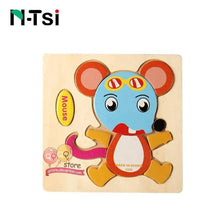 Load image into Gallery viewer, Baby Wooden Puzzle Toys for Toddlers Developing Educational Kids Toys For Children Game Cartoon Animal Gift 3 Years
