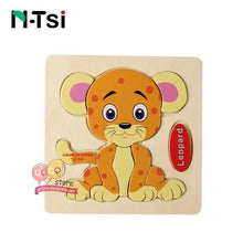Load image into Gallery viewer, Baby Wooden Puzzle Toys for Toddlers Developing Educational Kids Toys For Children Game Cartoon Animal Gift 3 Years

