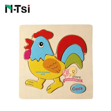 Load image into Gallery viewer, Baby Wooden Puzzle Toys for Toddlers Developing Educational Kids Toys For Children Game Cartoon Animal Gift 3 Years
