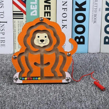 将图片加载到图库查看器，Baby Wooden Toy for Children Magnetic Maze Balance Board Wood game , Maze Puzzle baby Toys  0-12Months
